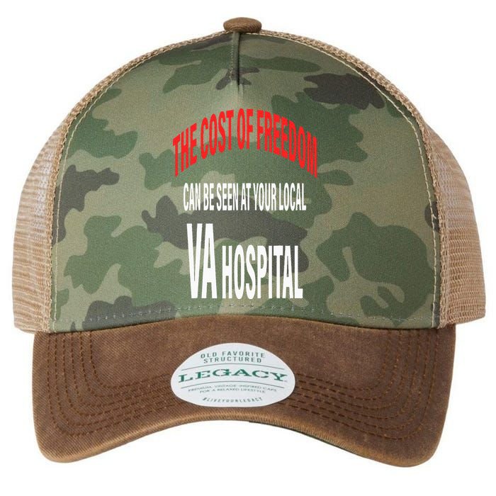 The Cost Of Freedom Can Be Seen At Your Local VA Hospital Legacy Tie Dye Trucker Hat
