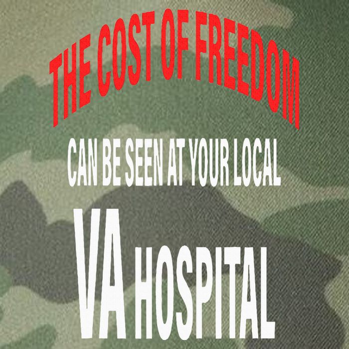 The Cost Of Freedom Can Be Seen At Your Local VA Hospital Legacy Tie Dye Trucker Hat