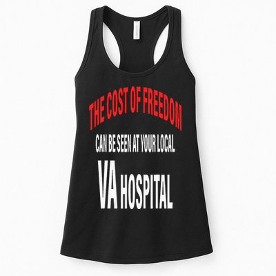 The Cost Of Freedom Can Be Seen At Your Local VA Hospital Womens Tank Top