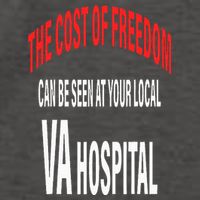 The Cost Of Freedom Can Be Seen At Your Local VA Hospital Vector Backpack
