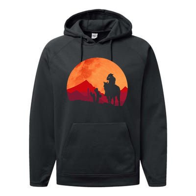 Texas Cowboy Old West Performance Fleece Hoodie