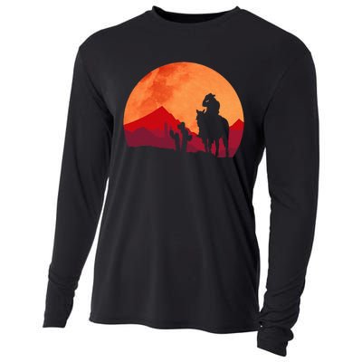 Texas Cowboy Old West Cooling Performance Long Sleeve Crew