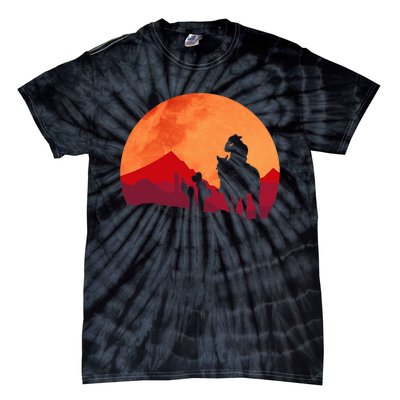 Texas Cowboy Old West Tie-Dye T-Shirt