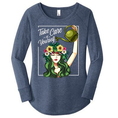 Take Care Of Yourself Selflove Body Positive Mental Health Women's Perfect Tri Tunic Long Sleeve Shirt