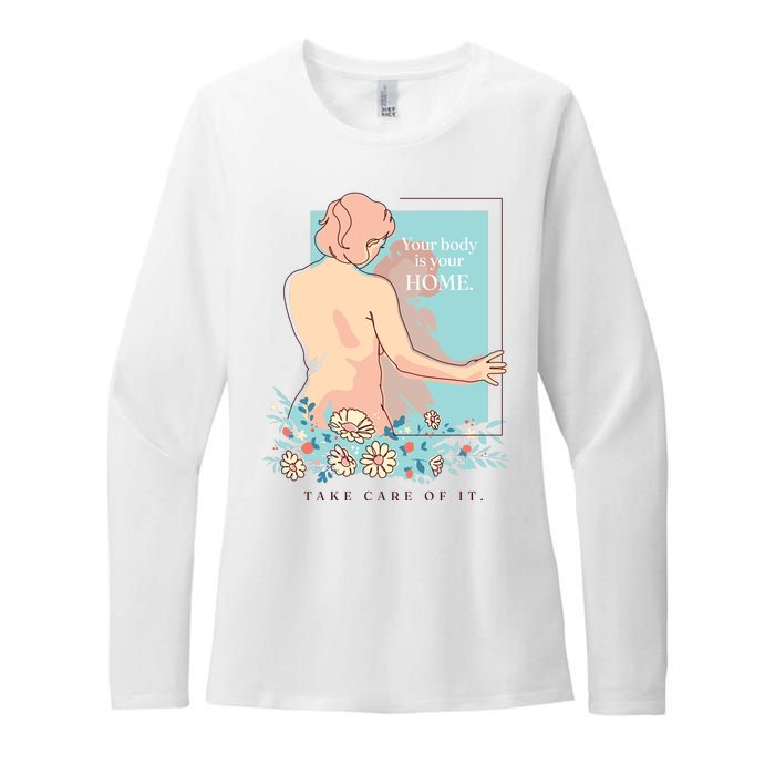 Take Care Of Your Body Mental Health Womens CVC Long Sleeve Shirt