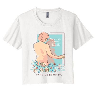 Take Care Of Your Body Mental Health Crop Top