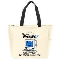 Teddyfresh Computer On My Way To Escape Reality Zip Tote Bag