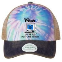 Teddyfresh Computer On My Way To Escape Reality Legacy Tie Dye Trucker Hat