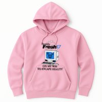 Teddyfresh Computer On My Way To Escape Reality Hoodie