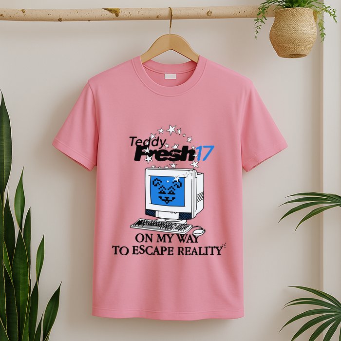 Teddyfresh Computer On My Way To Escape Reality T-Shirt