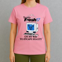 Teddyfresh Computer On My Way To Escape Reality T-Shirt