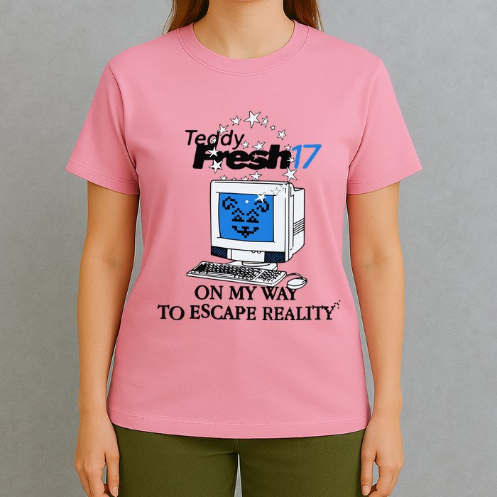 Teddyfresh Computer On My Way To Escape Reality T-Shirt