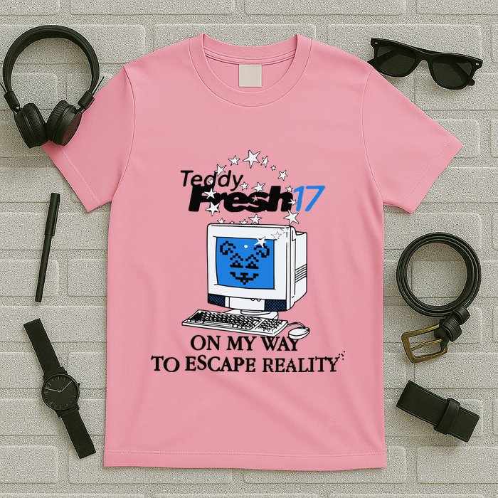 Teddyfresh Computer On My Way To Escape Reality T-Shirt