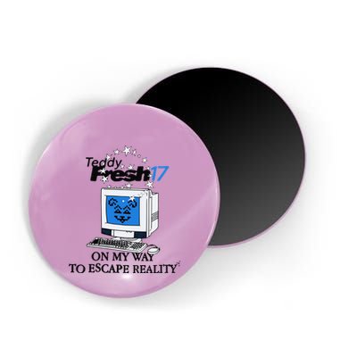 Teddyfresh Computer On My Way To Escape Reality Magnet