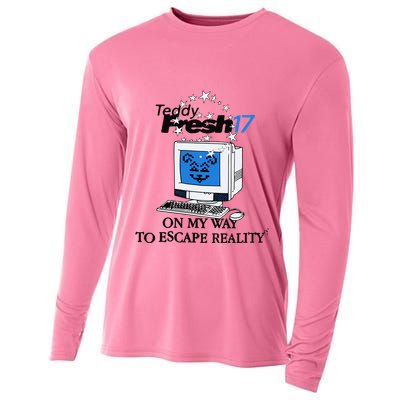 Teddyfresh Computer On My Way To Escape Reality Cooling Performance Long Sleeve Crew