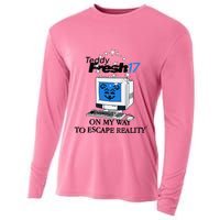 Teddyfresh Computer On My Way To Escape Reality Cooling Performance Long Sleeve Crew