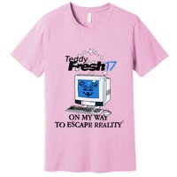 Teddyfresh Computer On My Way To Escape Reality Premium T-Shirt