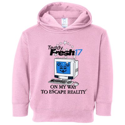 Teddyfresh Computer On My Way To Escape Reality Toddler Hoodie