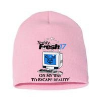Teddyfresh Computer On My Way To Escape Reality Short Acrylic Beanie