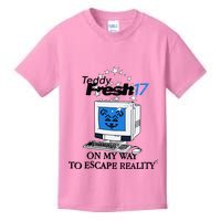 Teddyfresh Computer On My Way To Escape Reality Kids T-Shirt