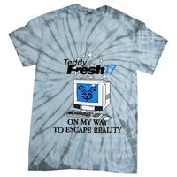 Teddyfresh Computer On My Way To Escape Reality Tie-Dye T-Shirt