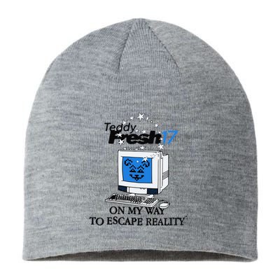 Teddyfresh Computer On My Way To Escape Reality Sustainable Beanie
