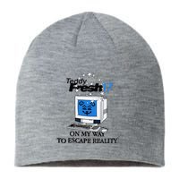 Teddyfresh Computer On My Way To Escape Reality Sustainable Beanie