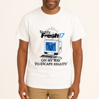 Teddyfresh Computer On My Way To Escape Reality Tall T-Shirt