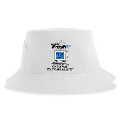 Teddyfresh Computer On My Way To Escape Reality Sustainable Bucket Hat