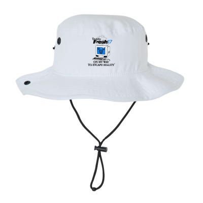 Teddyfresh Computer On My Way To Escape Reality Bucket Hat