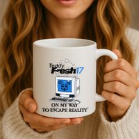 Teddyfresh Computer On My Way To Escape Reality Mug