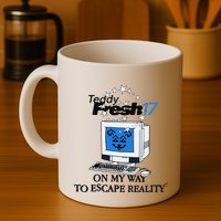 Teddyfresh Computer On My Way To Escape Reality Mug