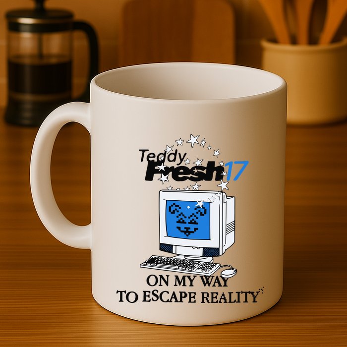 Teddyfresh Computer On My Way To Escape Reality Mug