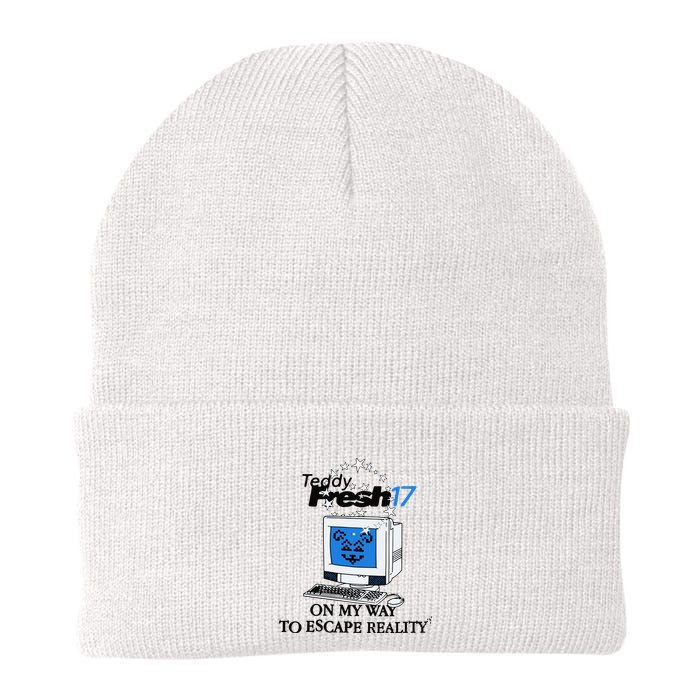 Teddyfresh Computer On My Way To Escape Reality Beanie