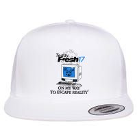 Teddyfresh Computer On My Way To Escape Reality Flatbill Hat