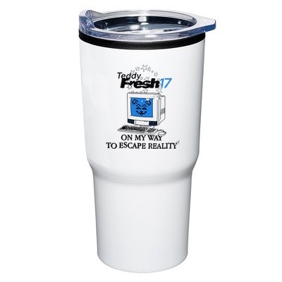 Teddyfresh Computer On My Way To Escape Reality Tumbler