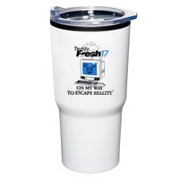 Teddyfresh Computer On My Way To Escape Reality Tumbler