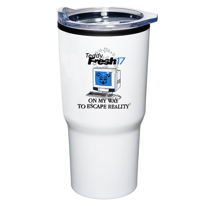 Teddyfresh Computer On My Way To Escape Reality Tumbler