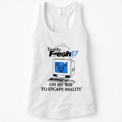 Teddyfresh Computer On My Way To Escape Reality Womens Tank Top