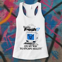 Teddyfresh Computer On My Way To Escape Reality Womens Tank Top