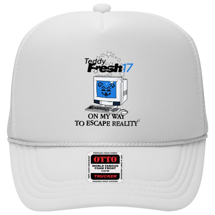 Teddyfresh Computer On My Way To Escape Reality Trucker Hat