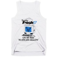 Teddyfresh Computer On My Way To Escape Reality Tank Top