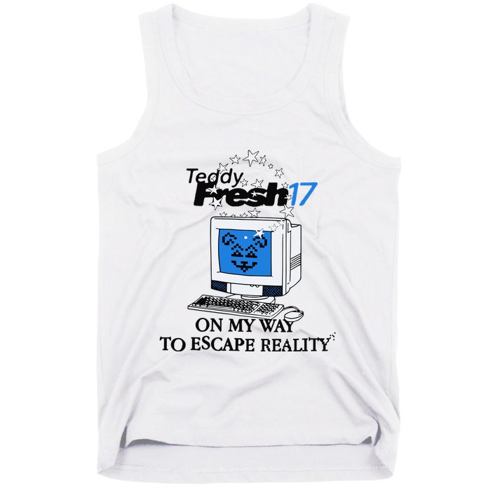Teddyfresh Computer On My Way To Escape Reality Tank Top