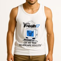 Teddyfresh Computer On My Way To Escape Reality Tank Top