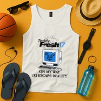 Teddyfresh Computer On My Way To Escape Reality Tank Top