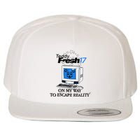 Teddyfresh Computer On My Way To Escape Reality Wool Snapback Cap