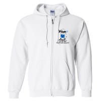 Teddyfresh Computer On My Way To Escape Reality Full Zip Hoodie