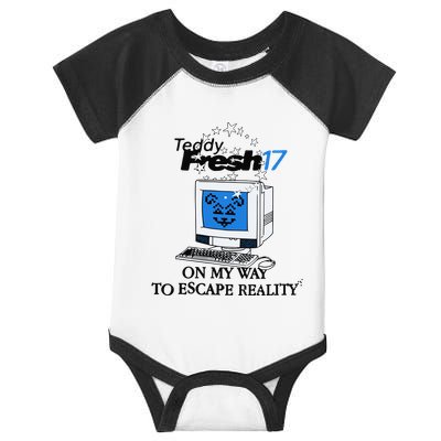Teddyfresh Computer On My Way To Escape Reality Infant Baby Jersey Bodysuit