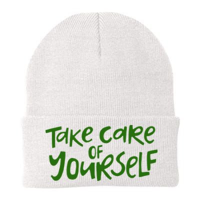 Take Care Of Yourself Positive Quote Beanie