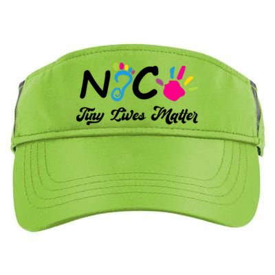 Taking Care Of Tiny Lives Neonatal NICU Nurse Gift Adult Drive Performance Visor